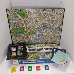 Vintage Scotland Yard Detective Board Game by Milton Bradley 1985 Complete